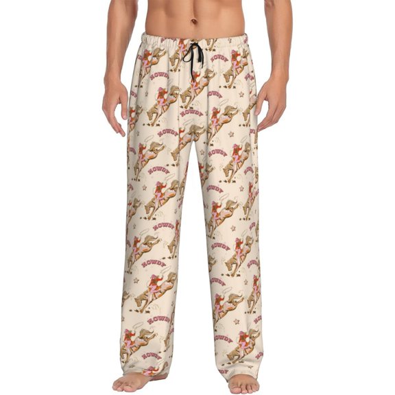 Hirioo Howdy Cowgirl for Women's PJ Pajama Pants Sleep Pants Women's Home Trousers with Pockets,S-3XL-Medium