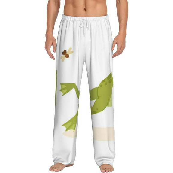Hirioo Hunting Frog for Women's PJ Pajama Pants Sleep Pants Women's Home Trousers with Pockets,S-3XL-XX-Large
