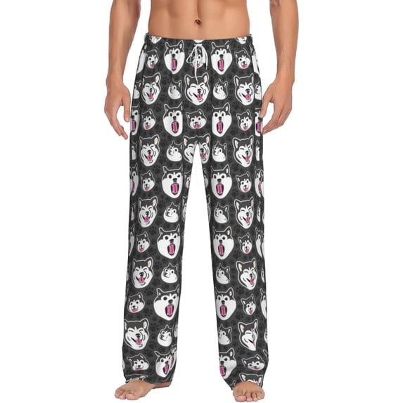 Hirioo Husky for Women's PJ Pajama Pants Sleep Pants Women's Home Trousers with Pockets,S-3XL-XX-Large