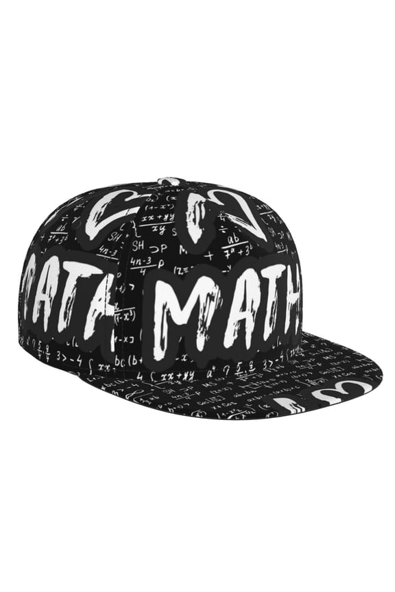 I love Math for Baseball Cap Men Cap Flat Brim for Men Women Teens Adjustable Baseball Cap
