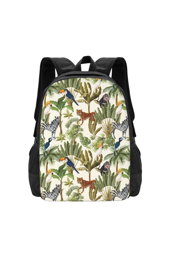 Jungle Animals for Minimalist Backpack Large Capacity Backpack Travel Backpack For School
