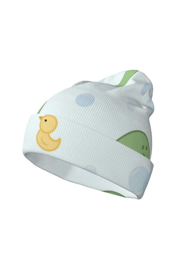 Kawaii Frogs for Men's Knit Cuffed Beanie for Outdoor Activities Unisex