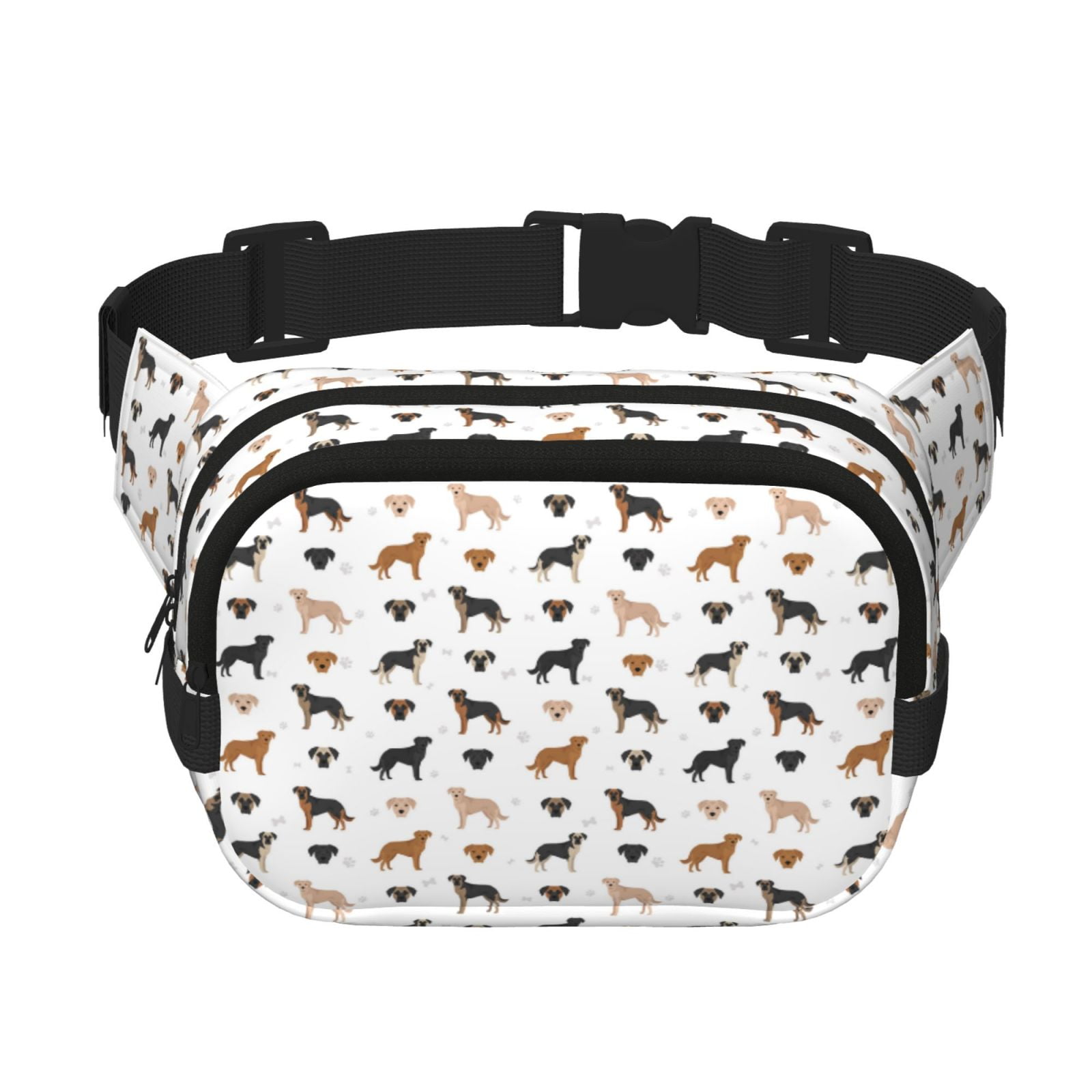 Hirioo Labrador Retriever Dog for Double Layer Waist Bag Adjustable Fanny Pack For Travel Running Hiking