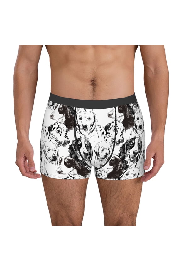 Labrador Retriever Dog for Men's Boxer Briefs Men Cotton Underwear Boxer Briefs Panties-X-Large