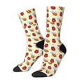thumbnail image 1 of Hirioo Ladybug And Bee Pattern Adult Middle Tube Socks Breathable Sock Non-Pilling,Contrasting Color Design, 1 of 6