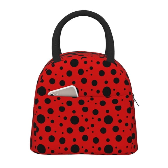 Hirioo Ladybug Pattern for Eco-friendly Lunch Box,Leakproof Lunch Box for School, Work, Travel, and Picnics,Perfect for Meal Prep