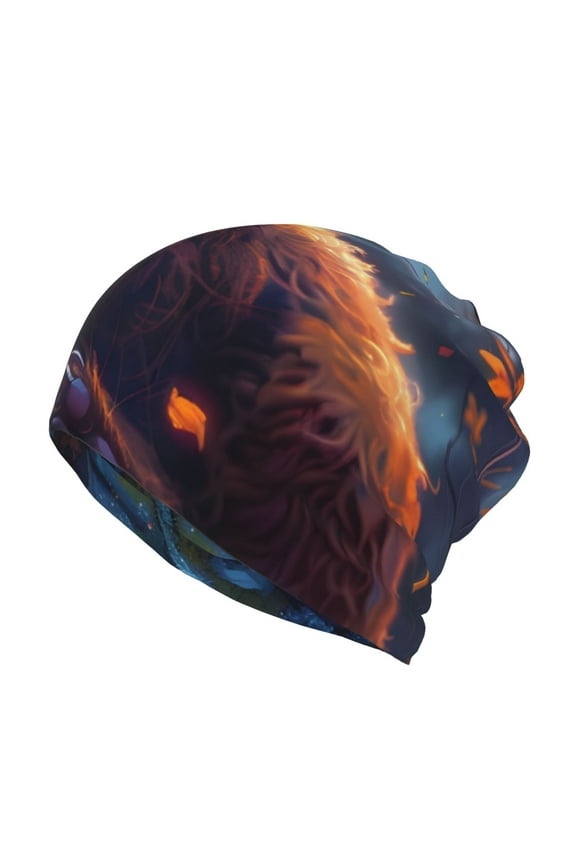 Lazy Stone Bear for Multifunction Beanie Hat for Men and Women Unisex for Winter Sports, Outdoor Activities, and Daily Wear