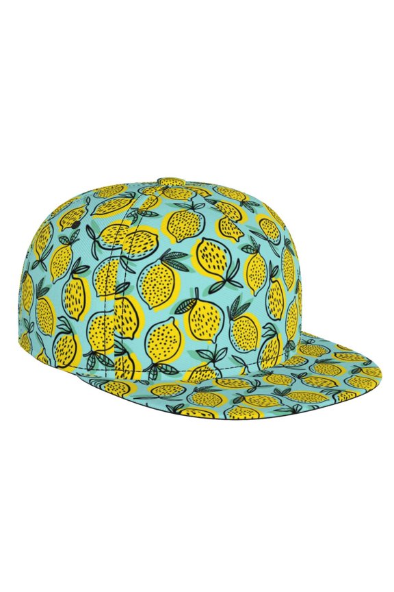 Lemon1 for Baseball Cap Men Cap Flat Brim for Men Women Teens Adjustable Baseball Cap