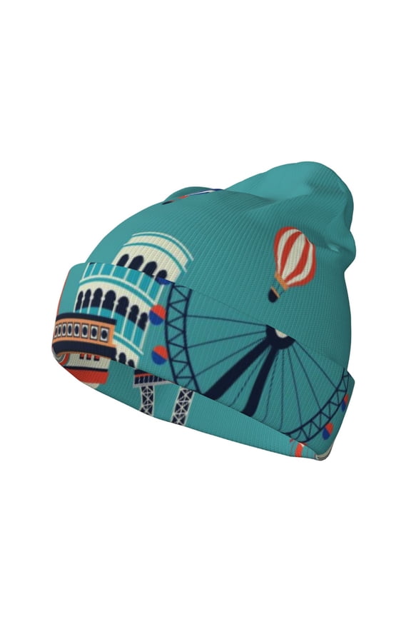 Let's go Travel for Men's Knit Cuffed Beanie for Outdoor Activities Unisex