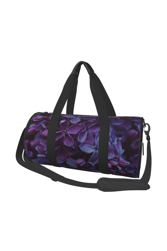 Lilac for Round Large Capacity Travel Luggage Bag Weekend Getaway Bag for Gym Beach Swim Bag Men Women