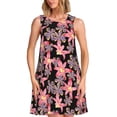 thumbnail image 1 of Hirioo Lilies Flowers for Sleeveless Dress Women's Sleeveless dress with Pockets, 1 of 7