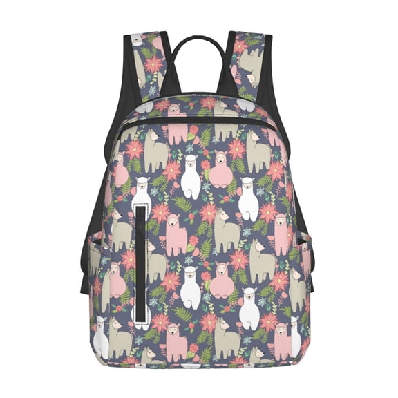 Hirioo Llamas for Lightweight Backpack, Durable and Comfortable, Ideal for Travel, School, Hiking, and Everyday Use
