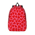 thumbnail image 1 of Hirioo Love Heart Canvas Backpack, Durable Travel Backpack with Multiple Compartments,Large Capacity, Backpack for School, Hiking, Work, 1 of 7