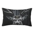 thumbnail image 1 of Hirioo Majestic Forest Stag for Plush Pillow Cover for Bedroom and Living Room ,Elegant, Comfortable Home Decor-14"x20", 1 of 6