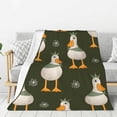 thumbnail image 1 of Hirioo Mallard Ducks Wild Birds for Flannel Blanket, Cozy and Warm Throw for Bed or Couch ,Perfect for All Seasons-80"x60", 1 of 6