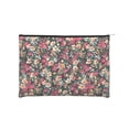thumbnail image 1 of Hirioo Many Kind Of Flowers for Paper Reusable Cosmetic Bag Zipper Encouragement Travel Pouch Toiletry Bag for Women Girls, 1 of 7