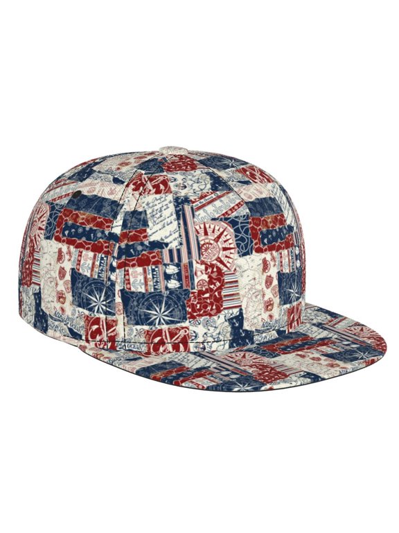 Marine Sailing for Baseball Cap Men Cap Flat Brim for Men Women Teens Adjustable Baseball Cap