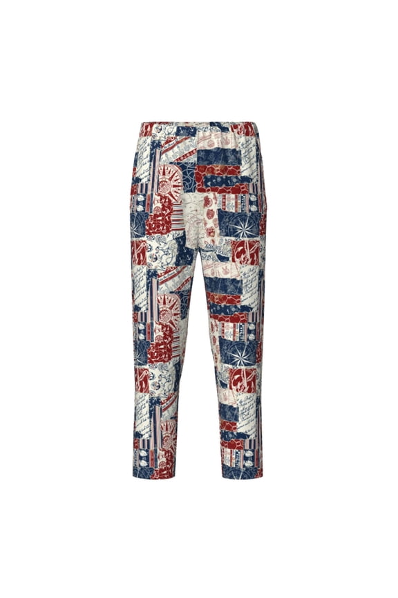 Marine Sailing for Teenagers' Pajama Pants Womens Lounge Pants with Pockets Pj Bottoms Pants for Men-XS(5-6)