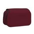 thumbnail image 1 of Hirioo Maroon for Large Grid Mesh Pencil Case with Zipper Stationery Organizer Case, 1 of 7