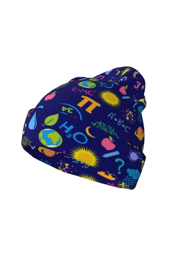 Mathematics And Chemistry for Men's Knit Cuffed Beanie for Outdoor Activities Unisex