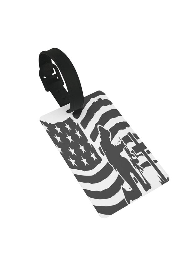 Memorial Day1 for Luggage ID Tag with Adjustable Strap Travel Baggage Bag Tags Suitcase Identify Labels for Women Men