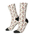 thumbnail image 1 of Hirioo Merry Christmas Santa Pattern Adult Middle Tube Socks Breathable Sock Non-Pilling,Contrasting Color Design, 1 of 6