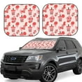 thumbnail image 1 of Hirioo Milk Tea for 2PCS Windshield Sun Shade Foldable | Front Windshield Shade for Sun, Heat and UV Rays-Medium, 1 of 6