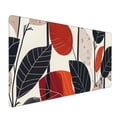 thumbnail image 1 of Hirioo Modern Abstract Leaf Pattern for Mouse Pad ,Anti-Slip Base, Durable Stitched Edges, Perfect for Gaming, Office, and Home Use,16x35.5in, 1 of 9