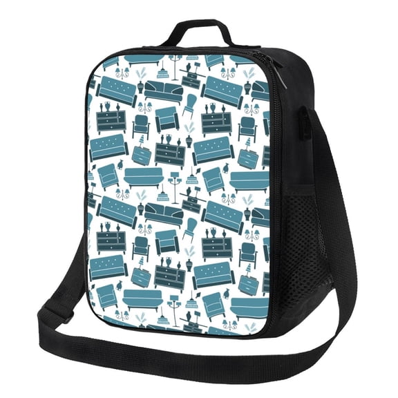 Hirioo Modern Furniture for Insulated Lunch Bag with Adjustable Shoulder Strap for Work, School, Travel and Picnics, Leakproof and Eco-Friendly