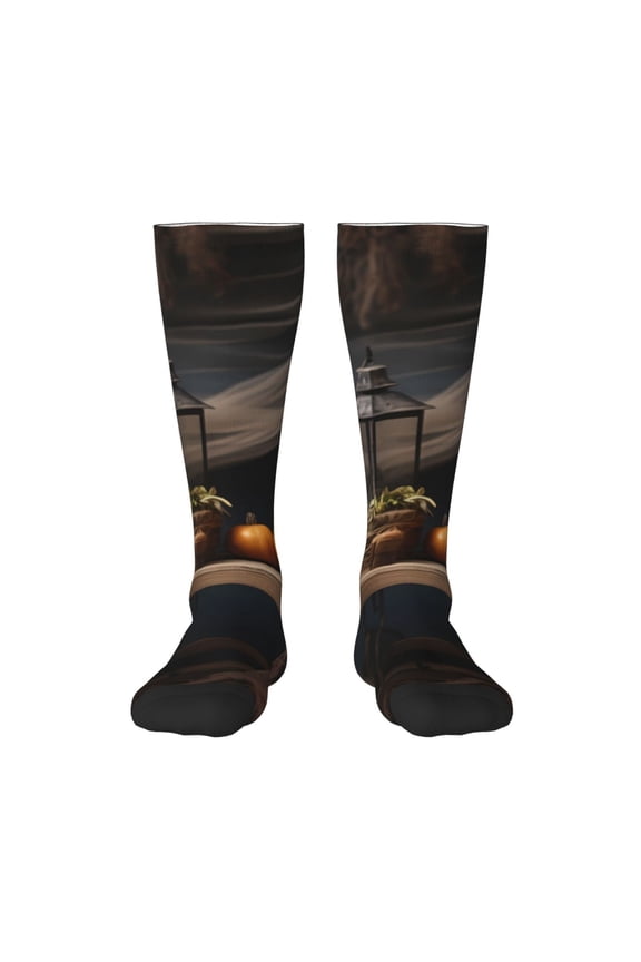 Modern Skull Sisters for Adult Stockings Breathable Sock Non-Pilling,Contrasting Color Design