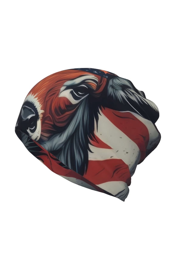 Modern USA Deer Head for Multifunction Beanie Hat for Men and Women Unisex for Winter Sports, Outdoor Activities, and Daily Wear