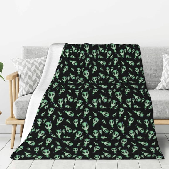 Hirioo Monster Cartoons for Flannel Blanket, Cozy and Warm Throw for Bed or Couch ,Perfect for All Seasons-40"x30"