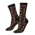 thumbnail image 1 of Hirioo Monster Truck Pattern Adult Middle Tube Socks Breathable Sock Non-Pilling,Contrasting Color Design, 1 of 6