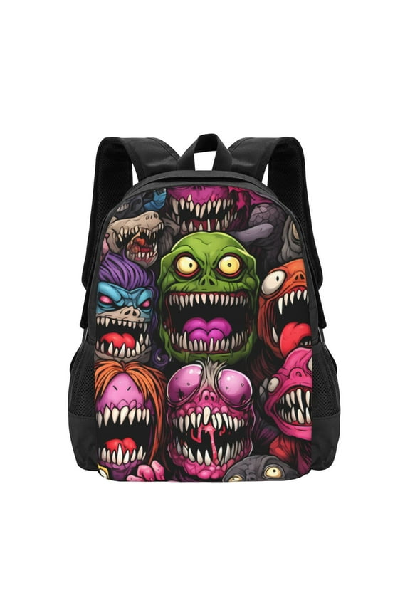 Monstrous Cartoon Characters for Minimalist Backpack Large Capacity Backpack Travel Backpack For School