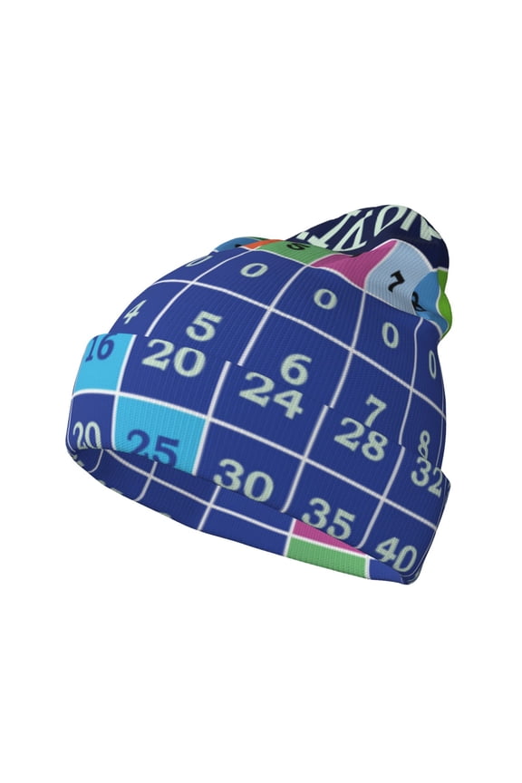 Multiplication Table for Men's Knit Cuffed Beanie for Outdoor Activities Unisex