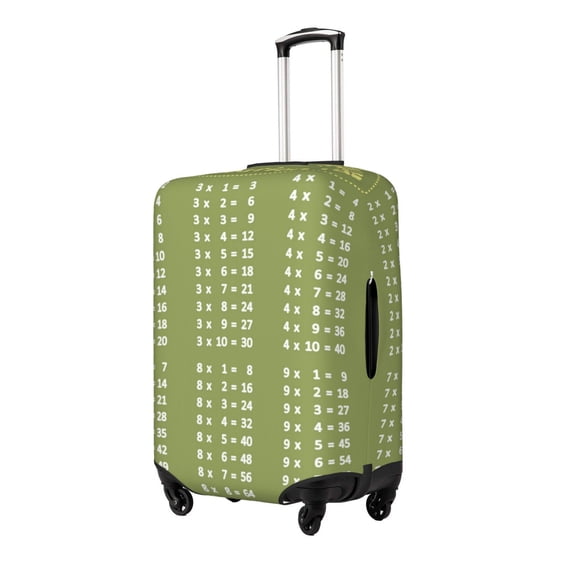 Hirioo Multiplication Table1 for Elasticity Suitcase Cover (No luggage Included) Durable Luggage Protector Fits 18-32 Inch Luggage-Medium