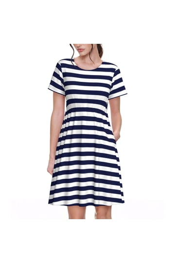 blue and white striped dress old navy Midi Shirt Tried but True Old Navy Wrap Dress Striped