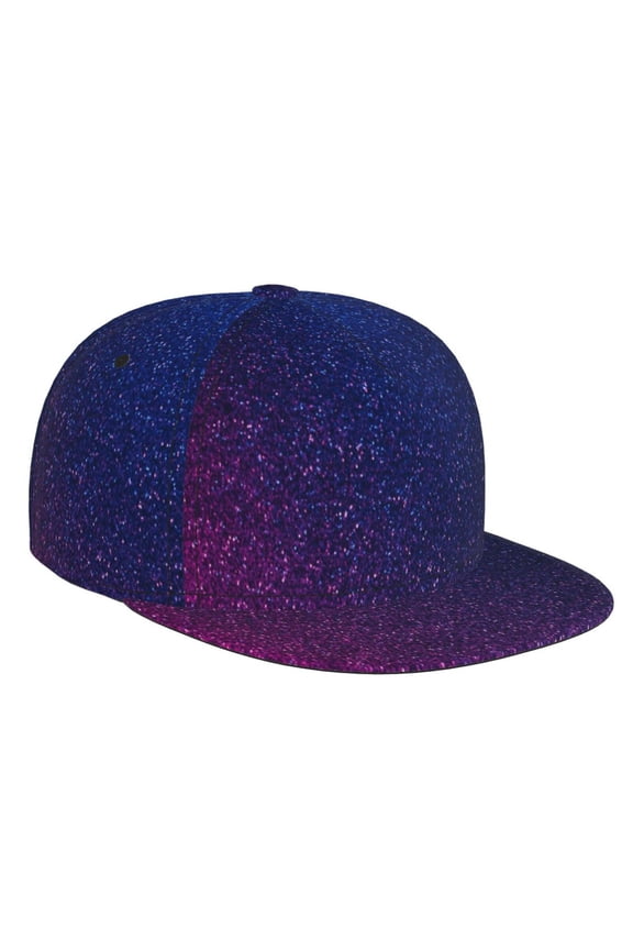 Neon Glitter for Baseball Cap Men Cap Flat Brim for Men Women Teens Adjustable Baseball Cap