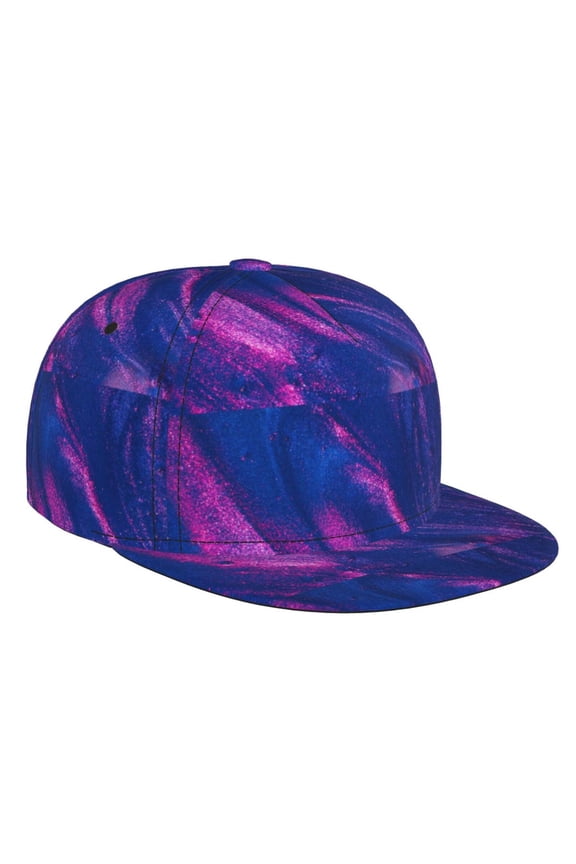 Neon Gradient Blue for Baseball Cap Men Cap Flat Brim for Men Women Teens Adjustable Baseball Cap