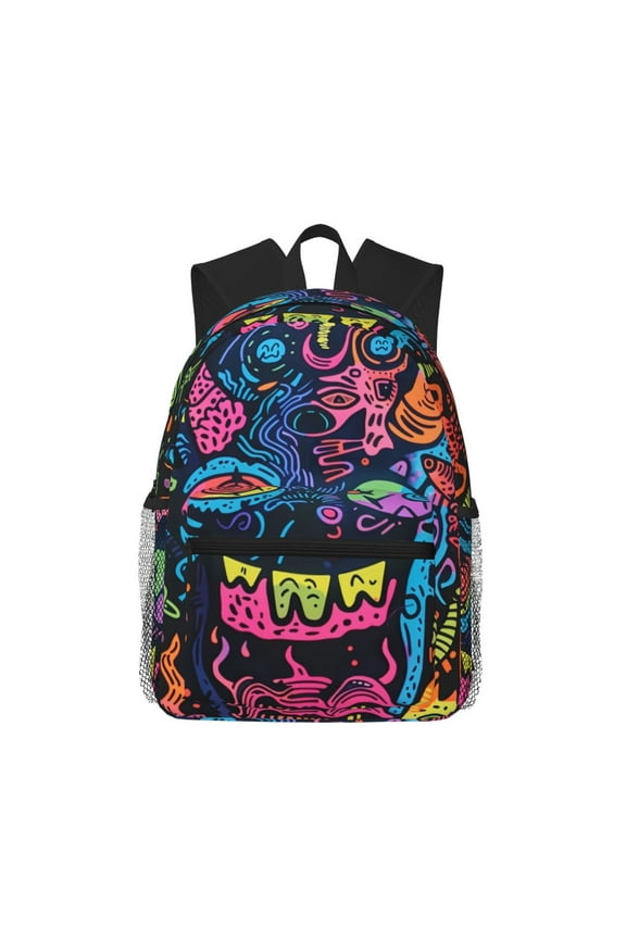 Neon Graffiti Urban Art for Casual Backpack College Backpack Laptop Backpack for Women and Men College Workplace Travel