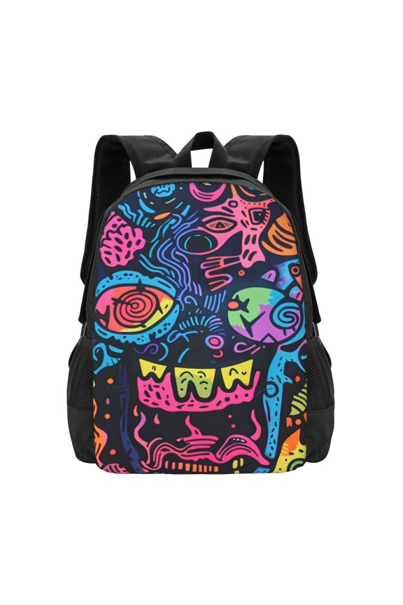 Neon Graffiti Urban Art for Minimalist Backpack Large Capacity Backpack Travel Backpack For School