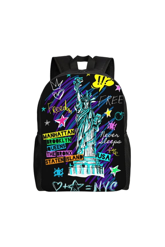 New York City for Travel Backpack for Women Men, Lightweight and Durable,Gift for Weekender, College, Work,and Outdoor Activities