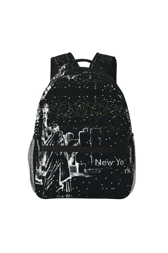 New York City1 Print Laptop Backpack Lightweight Casual Travel Daypack for College Workplace Travel