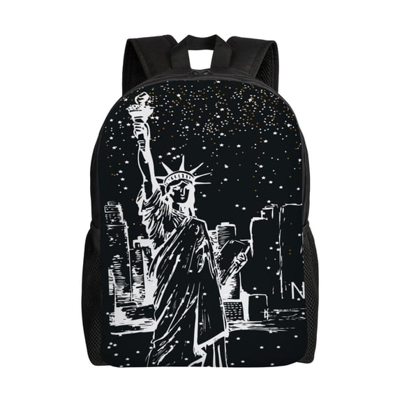 Hirioo New York City1 for Travel Backpack for Women Men, Lightweight and Durable,Gift for Weekender, College, Work,and Outdoor Activities