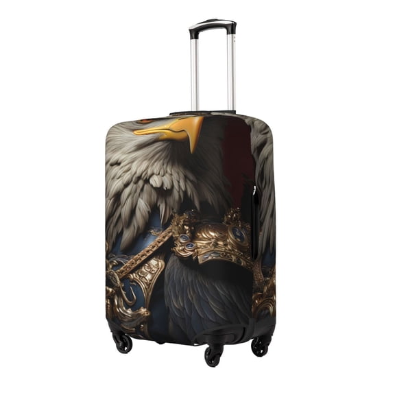 Hirioo Noble Style Bald Eagle for Elasticity Suitcase Cover (No luggage Included) Durable Luggage Protector Fits 18-32 Inch Luggage-X-Large