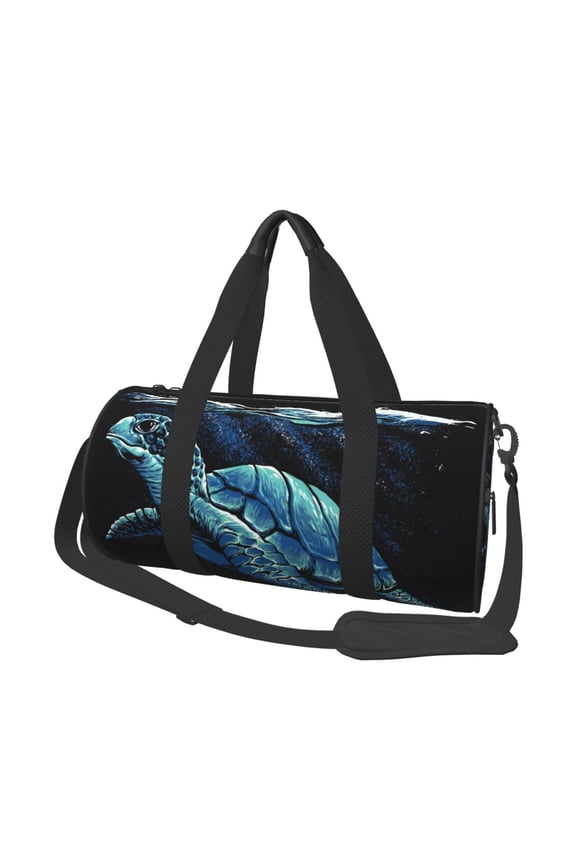 Ocean Turtle for Round Large Capacity Travel Luggage Bag Weekend Getaway Bag for Gym Beach Swim Bag Men Women