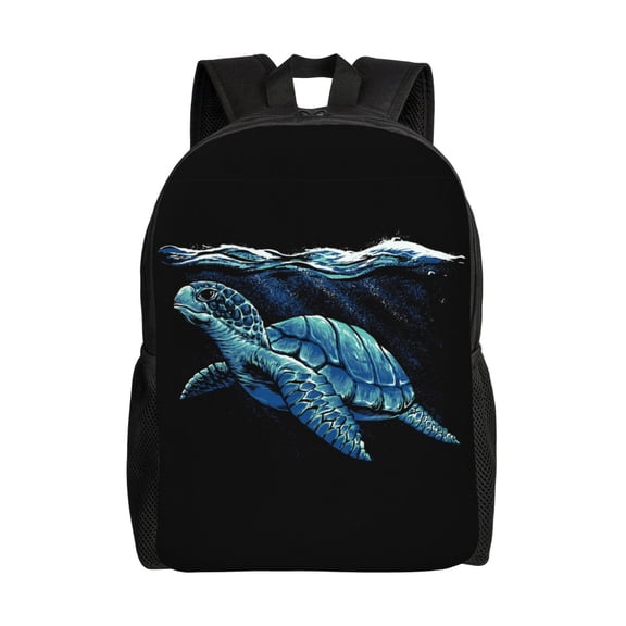 Hirioo Ocean Turtle for Travel Backpack for Women Men, Lightweight and Durable,Gift for Weekender, College, Work,and Outdoor Activities