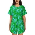 thumbnail image 1 of Hirioo Octopus1 for Women's 2 Piece Short-Sleeved Pajama PJ Sets for Women Shorts with Pockets Womens Lounge Set-X-Large, 1 of 6