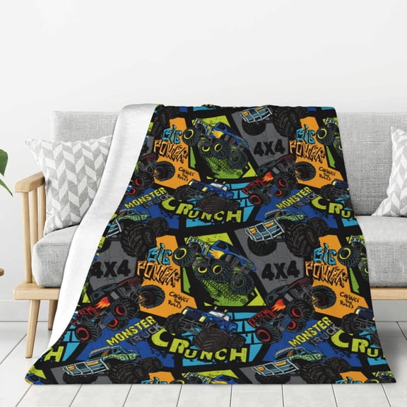 Hirioo Off-Road Vehicle for Flannel Blanket, Cozy and Warm Throw for Bed or Couch ,Perfect for All Seasons-80"x60"