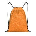 thumbnail image 1 of Hirioo Orange Glitter2 Print Drawstring Backpack Bag Sport Versatile Sports Backpack for Gym, Travel, Swimming, Beach, 1 of 9